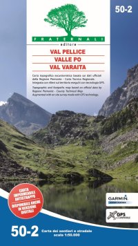 Immagine copertina libro Carta n. 50.2. Val Pellice, Valle Po, Val Varaita. Carta dei sentieri e stradale scala 1:50.000