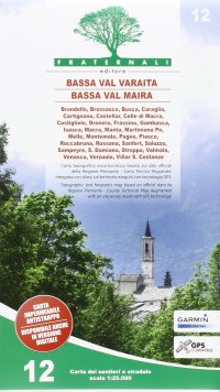 Immagine copertina libro Carta n. 12. Bassa Val Varaita, Bassa Val Maira. Carta sentieri e stradale 1:25.000