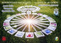 Immagine copertina libro Sincronario galattico 13 lune di 28 giorni 26/07/2016 24/07/2017. Anno della Tempesta Spettrale Blu