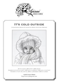 Immagine copertina libro It's cold outside. Blackwork design. Ediz. italiana, inglese e francese