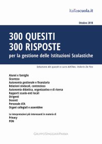 Immagine copertina libro 300 quesiti 300 risposte. Per la gestione delle istituzioni scolastiche