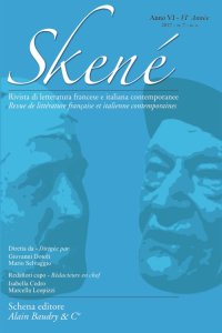 Immagine copertina libro Skené. Rivista di letteratura francese e italiana contemporanee (2017). Vol. 7