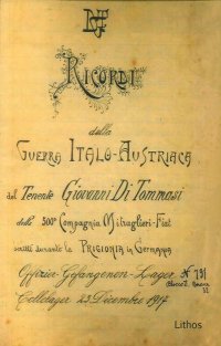 Immagine copertina libro Ricordi della guerra italo-austriaca del tenente Giovanni Di Tommasi