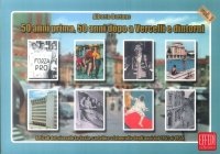 Immagine copertina libro 50 anni prima, 50 anni dopo a Vercelli e dintorni. Articoli del giornale La Sesia, cartoline e fotografie degli anni dal 1951 al 1955. Vol. 1