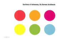 Immagine copertina libro Sections of autonomy. Six Korean architects