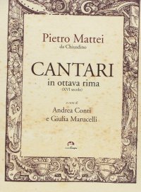 Immagine copertina libro Cantari in ottava rima (XVI secolo)
