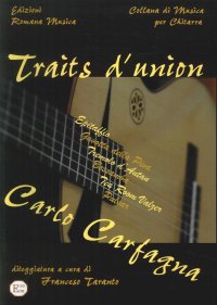 Immagine copertina libro Traits d'Union. Musica per Chitarra. Carlo Carfagna. Erom 0116
