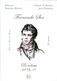 Immagine copertina libro Fernando Sor. Rondeau dall'Op.48. per Chitarra. Erom 0101