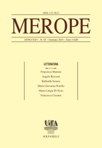 Immagine copertina libro Merope. Vol. 63: Letteratura
