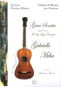 Immagine copertina libro Gabriello Melia. Gran Sonata. Musica per Chitarra. Erom 0031