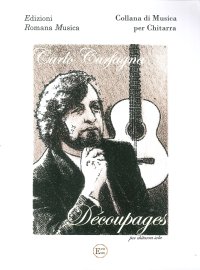 Immagine copertina libro Carlo Carfagna. Decoupages. Musica per Chitarra. Erom 0075