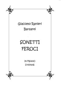 Immagine copertina libro Sonetti feroci in pisano d'Avane. Testo in dialetto pisano