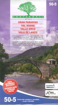 Immagine copertina libro Carta n. 50-5. Gran Paradiso, Val Soana, Valle Orco, Valli di Lanzo 1:50.000