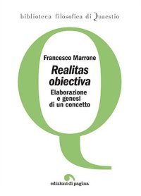 Immagine copertina libro «Realitas obiectiva». Elaborazione e genesi di un concetto