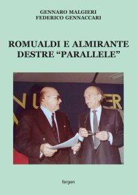 Immagine copertina libro Romualdi e Almirante destre «parallele»