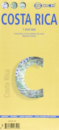 Immagine copertina libro Costa Rica. Map 1:650 000