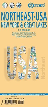 Immagine copertina libro Northeast Usa, New York & Great Lakes. Map 1:3 000 000