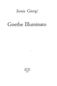 Immagine copertina libro Goethe illuminato