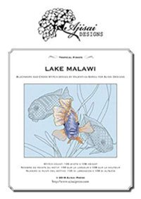 Immagine copertina libro Lake Malawi. Blackwork and Cross Stitch Design by Valentina Sardu fro Aljisai Designs