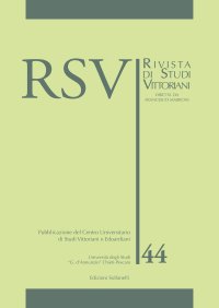 Immagine copertina libro RSV. Rivista di studi vittoriani. Vol. 44