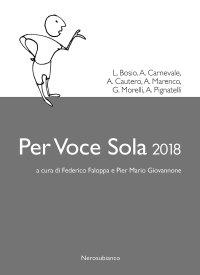 Immagine copertina libro Per voce sola 2018
