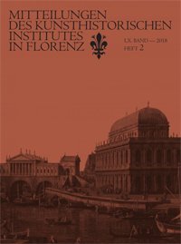 Immagine copertina libro Mitteilungen des Kunsthistorischen Institutes in Florenz. LX. Heft 2. 2018