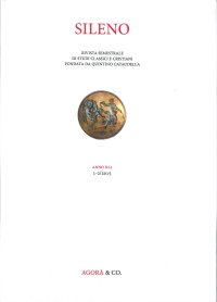 Immagine copertina libro Sileno. Rivista di studi classici e cristiani. 1-2. 2015. Greci e non Greci nell'Oriente ellenistico.