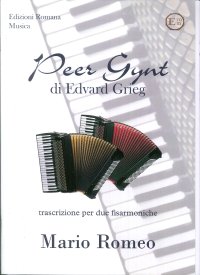 Immagine copertina libro Peer Gynt di Edvard Grieg. Trascrizione per Due Fisarmoniche. Erom 0227