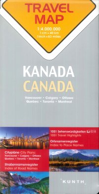 Immagine copertina libro Travel Map Canada 1:4.000.000