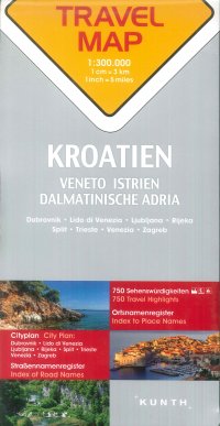 Immagine copertina libro Travel Map Croatia 1:300.000