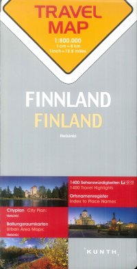 Immagine copertina libro Travel Map Finland. 1:800.000