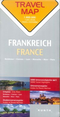 Immagine copertina libro Travel Map Frankreich - France 1:800.000