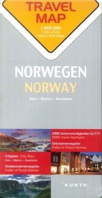 Immagine copertina libro Travel Map Norwegen-Norway 1:800.000