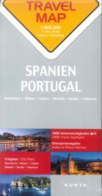 Immagine copertina libro Travel Map Spain - Portugal 1:800.000