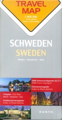 Immagine copertina libro Travel Map Sweden 1:800.000