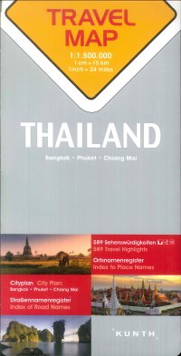 Immagine copertina libro Travel Map Thailand. Bangkok, Puket, Chiang Mai. 1:1.500.000