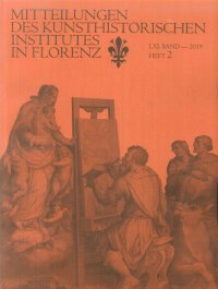 Immagine copertina libro Mitteilungen des Kunsthistorischen Institutes in Florenz. LXI. Heft 2. 2019