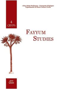Immagine copertina libro Fayyum studies (2019). Vol. 4