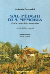 Immagine copertina libro Sal pèdghi dla memòria (Sulle orme della memoria). Poesie in dialetto romagnolo