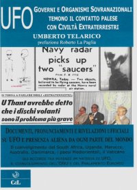Immagine copertina libro UFO. Governi e organismi sovranazionali temono il contatto con civiltà extraterrestri