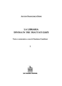 Immagine copertina libro La libraria divisa in tre trattati