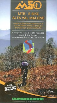 Immagine copertina libro M50 Alta Val Malone. Cartoguida scala 1:25.000