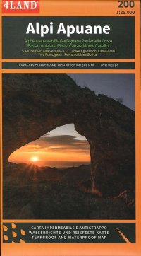 Immagine copertina libro Alpi Apuane. Carta topografica-escursionistica 1:25.000. Ediz. italiana, inglese e tedesca