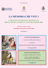 Immagine copertina libro La memoria che vive. Vol. 3: Contesti, funzioni e significati della musica e della cultura popolare