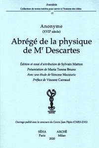 Immagine copertina libro Abrégé de la physique de Mr Descartes