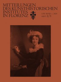 Immagine copertina libro Mitteilungen des Kunsthistorischen Institutes in Florenz. LXII. Heft 2/3. 2020