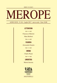 Immagine copertina libro Merope. Vol. 66: Letteratura-filosofia-cinema-linguistica