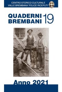 Immagine copertina libro Quaderni brembani (2021). Vol. 19