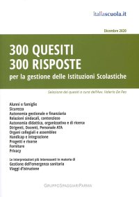 Immagine copertina libro 300 quesiti 300 risposte. Per la gestione delle istituzioni scolastiche