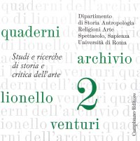 Immagine copertina libro Quaderni dell'archivio di Lionello Venturi. Studi e ricerche di storia e critica dell'arte. Vol. 2
